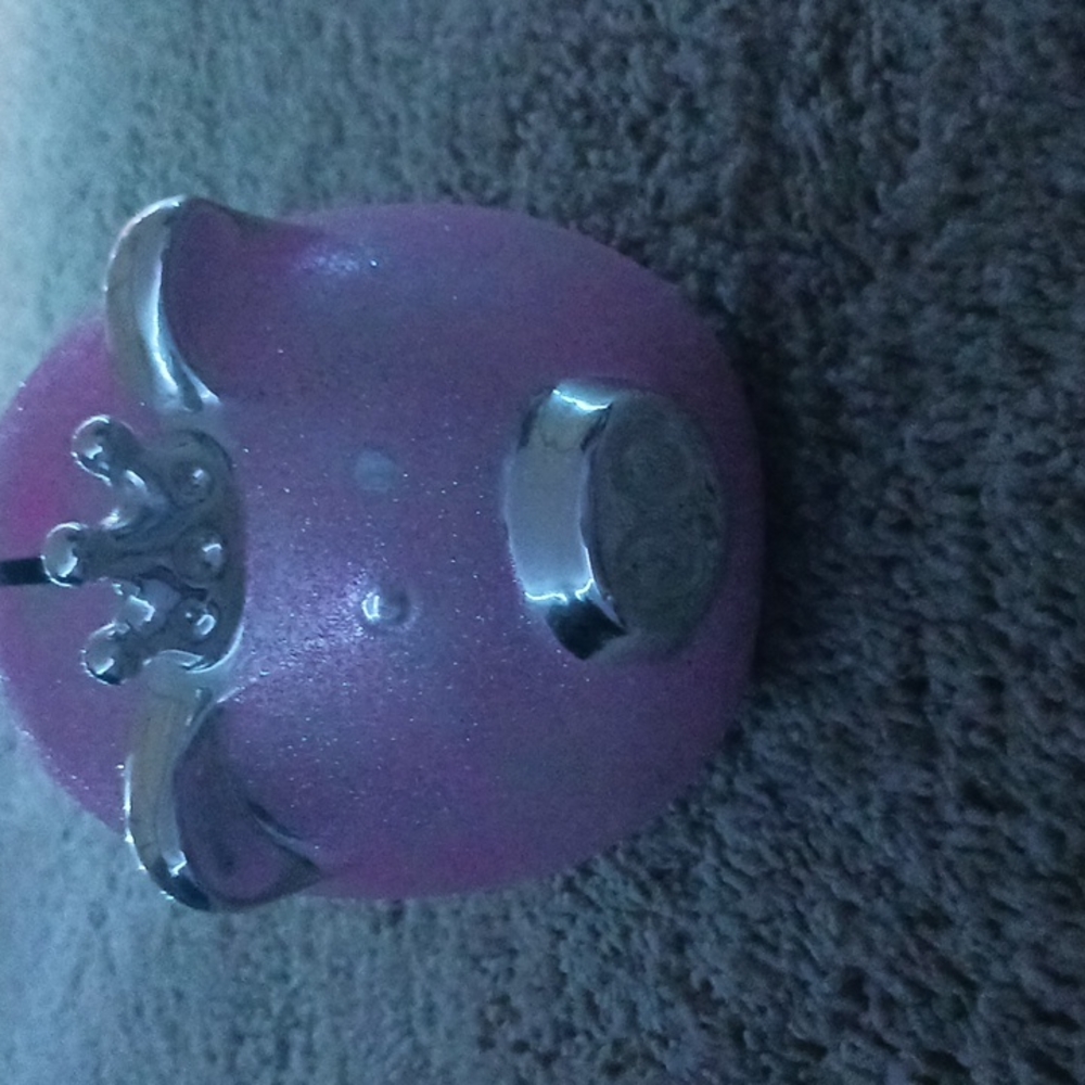 Pink sparkly piggy bank